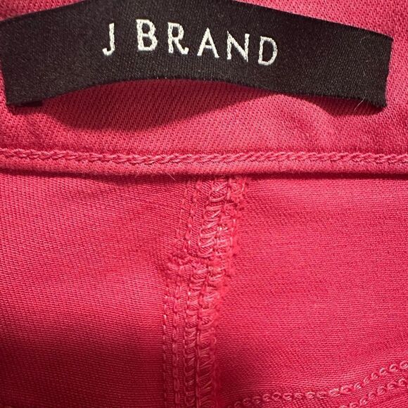 J Brand Alana High Rise Cropped Coated Dizzy Pink Jeans size 26 NWT - Picture 6 of 8